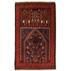 Handmade Prayer Rug 2' 10" x 4' 8" ft / 86 x 143 cm - R19092