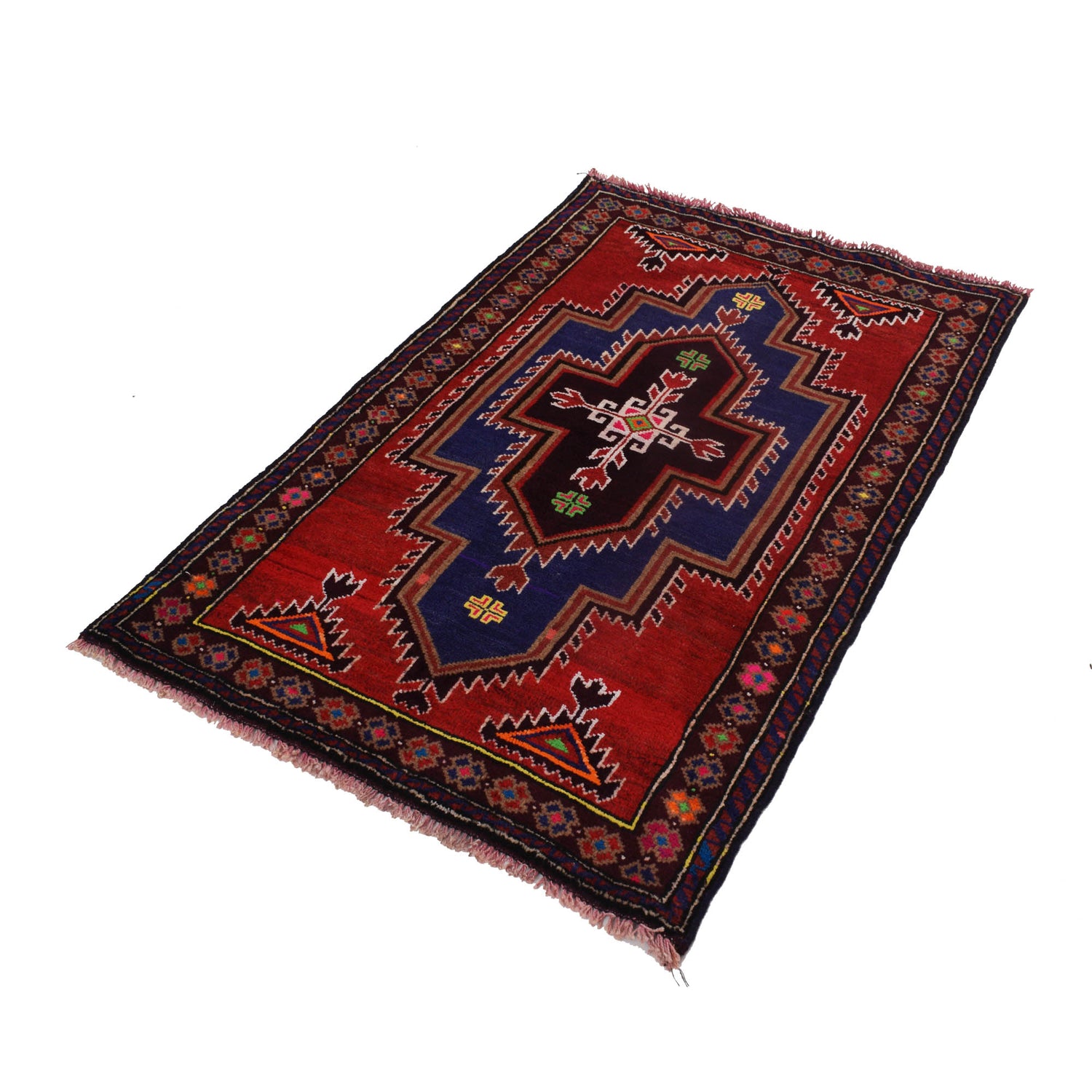 Handmade Balochi Carpet 2' 7" x 4' 4" ft / 80 x 133 cm - No. R19100