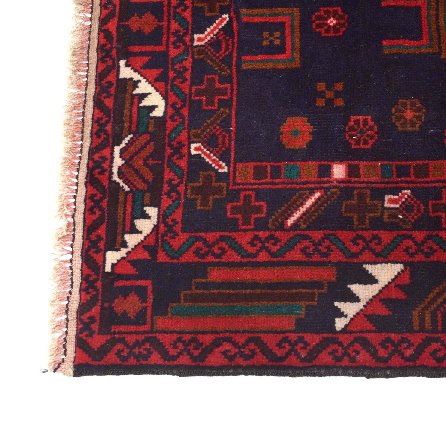 Traditional Baloch Rug 3' 8" x 6' 2" ft / 111 x 187 cm - No. R19106