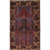 Handmade Prayer Rug 2' 11" x 4' 7" ft / 88 x 140 cm - R19183