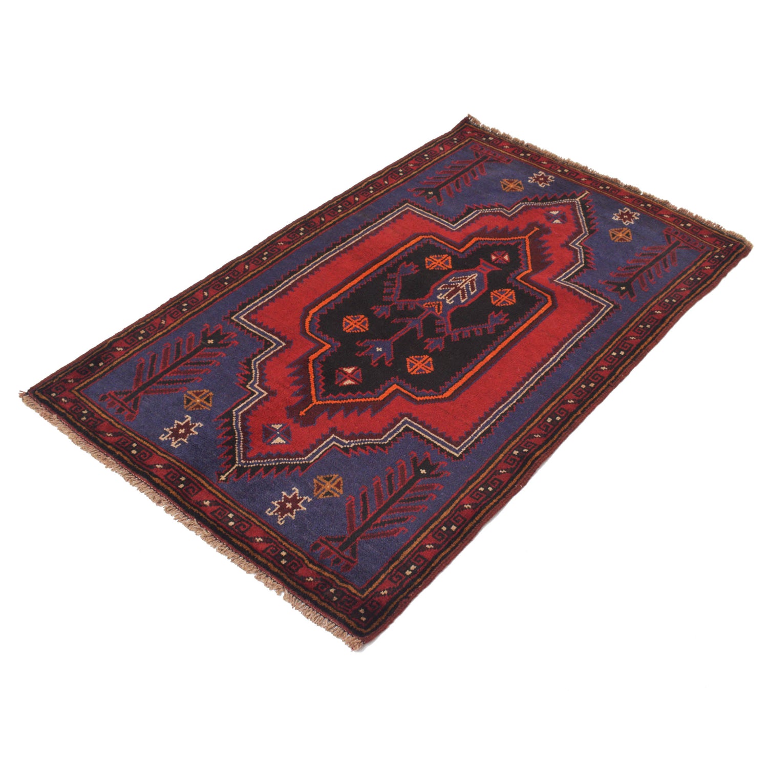 Baluch Small Size Rug 3' 0" x 4' 9" ft / 92 x 146 cm - No. R19222