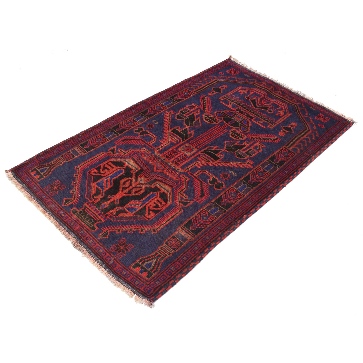 Baluch Small Size Rug 3' 1" x 5' 1" ft / 95 x 155 cm - No. R19233