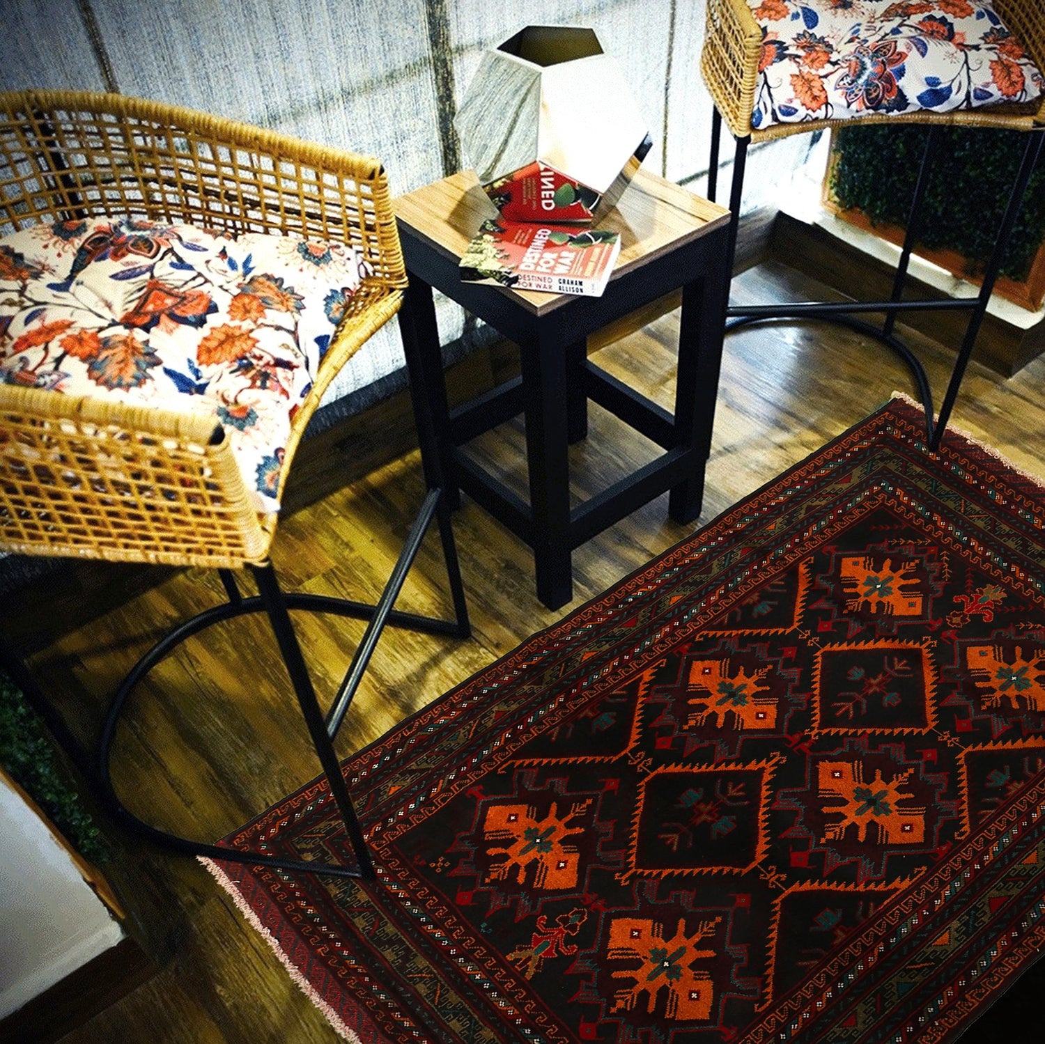 Traditional Baloch Rug 4' 1" x 5' 9" ft / 125 x 174 cm - No. R19315