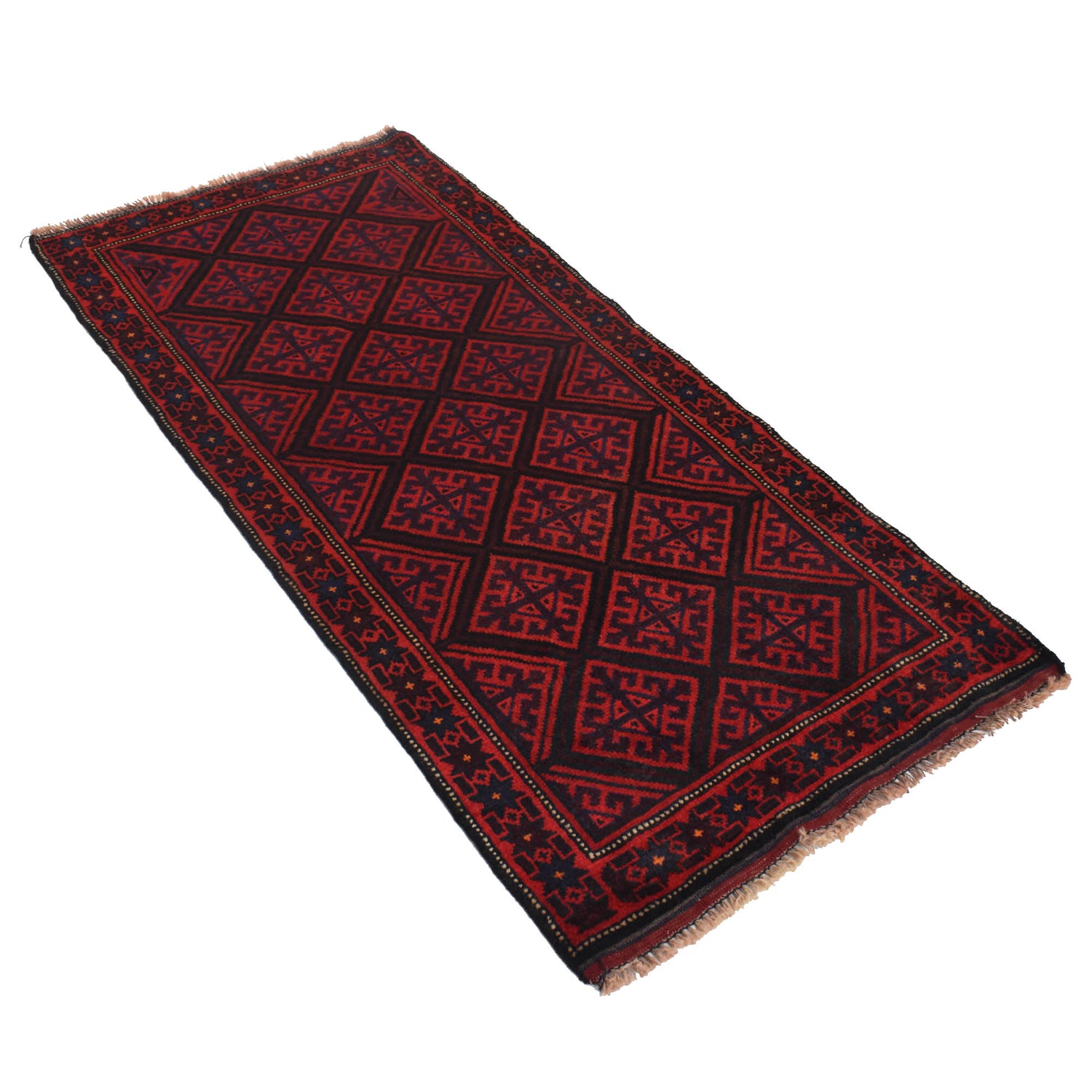 Traditional Handwoven Baluch Runner 2' 7" x 5' 7" ft / 80 x 170 cm - No. R19331