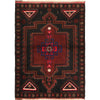 Handmade Balochi Carpet 2' 11" x 4' 0" ft / 90 x 122 cm - No. R19332