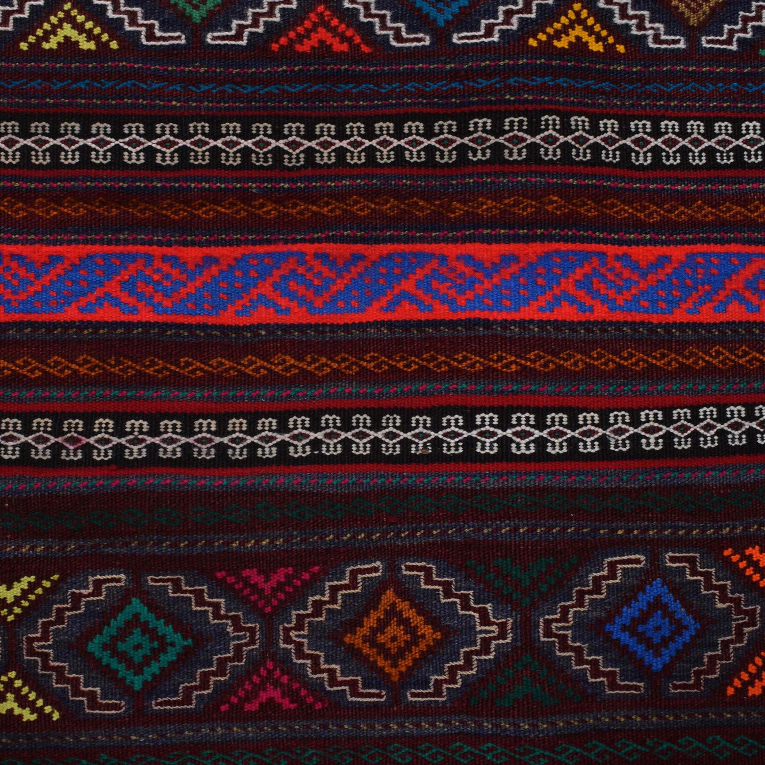 Afghan Laghari Kilim 4' 6" x 7' 8" ft / 138 x 234 cm - No. R19375