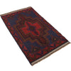 Handmade Balochi Carpet 2' 11" x 4' 6" ft / 89 x 137 cm - No. R19392
