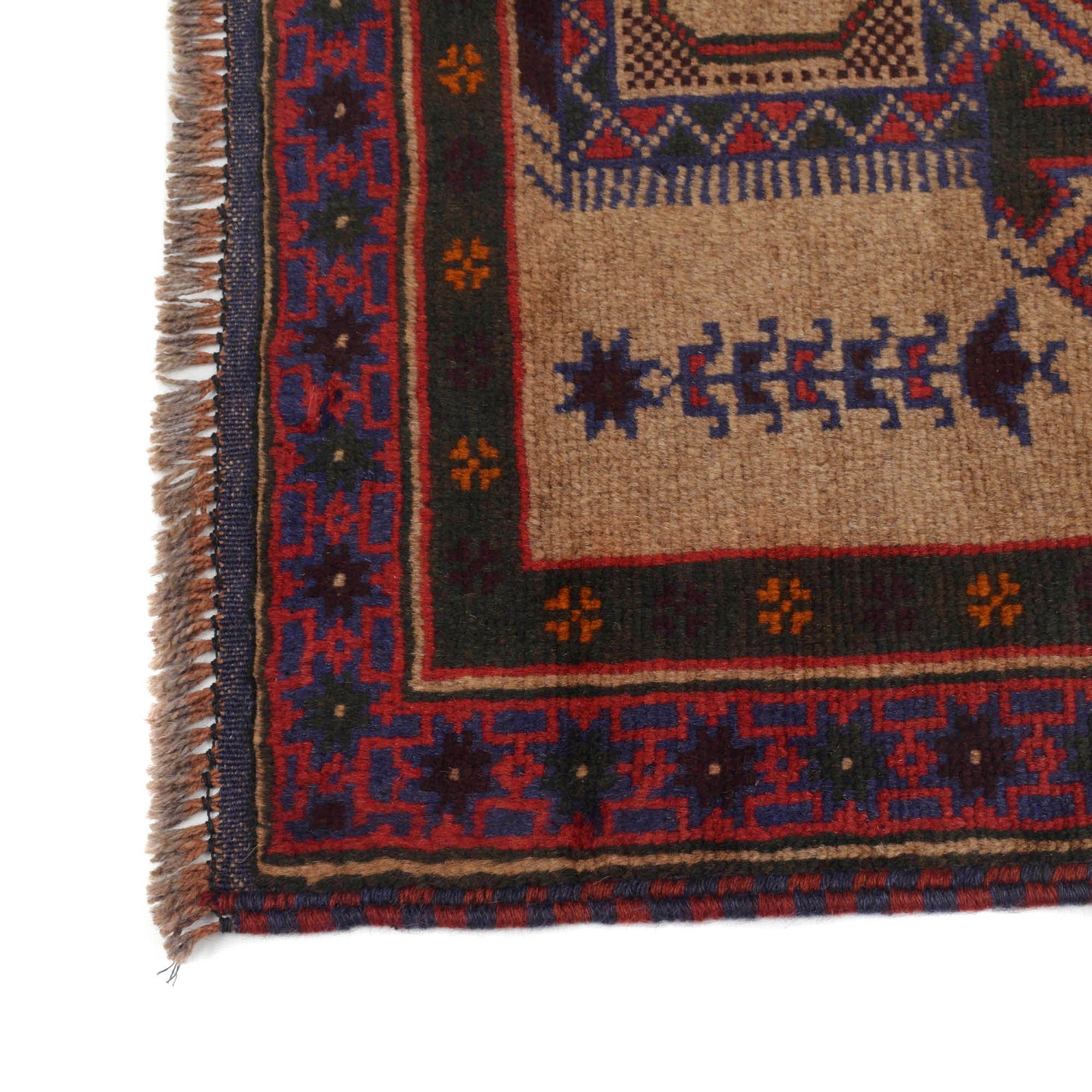Small Prayer Carpet 2' 11" x 4' 6" ft / 89 x 138 cm - R19403