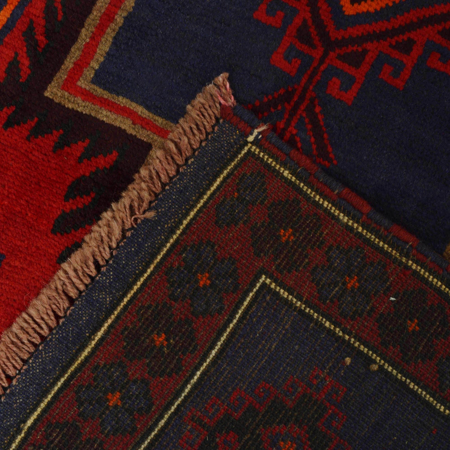 Handmade Balochi Carpet 3' 0" x 4' 8" ft / 92 x 141 cm - No. R19566