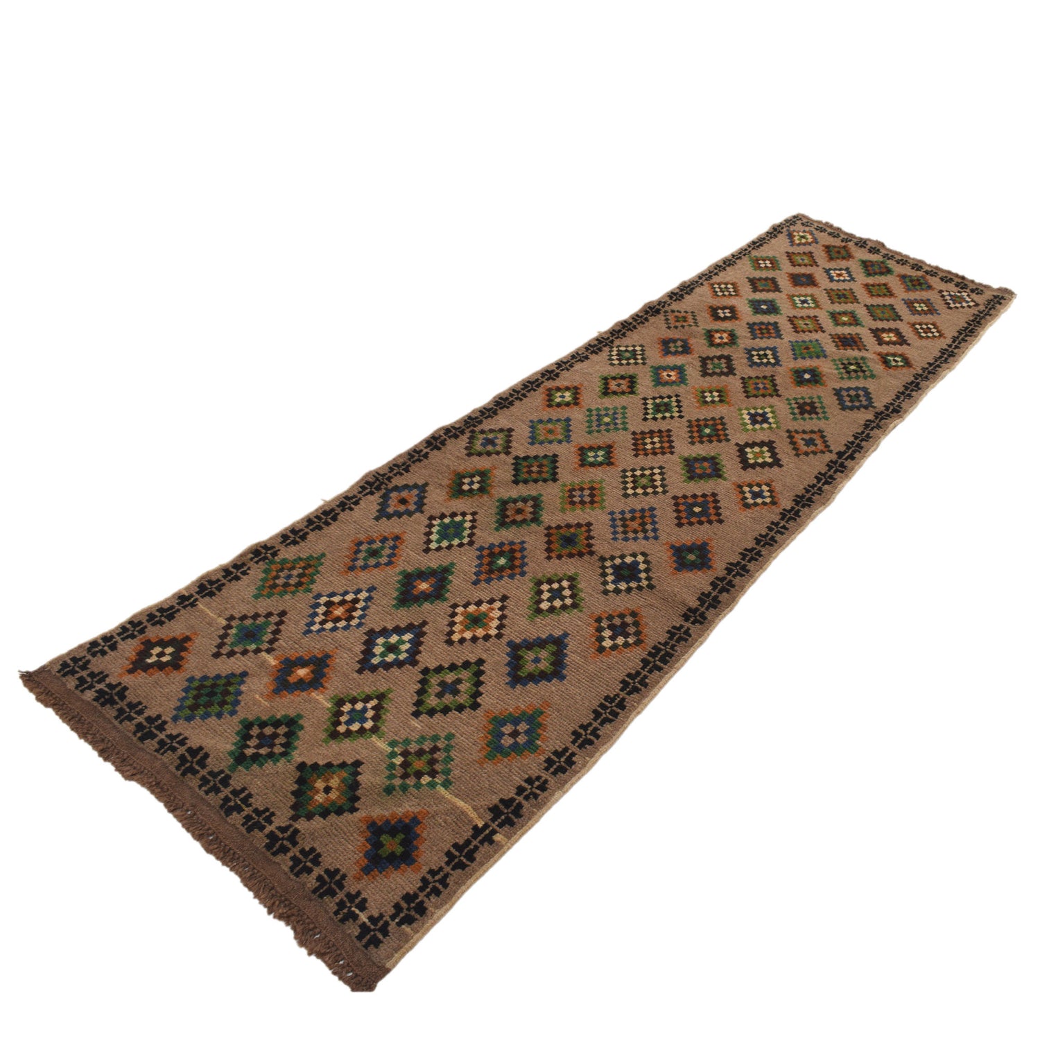 Afghan Baluchi Hallway Runner 2' 10" x 9' 6" ft / 86 x 290 cm - No. R19594