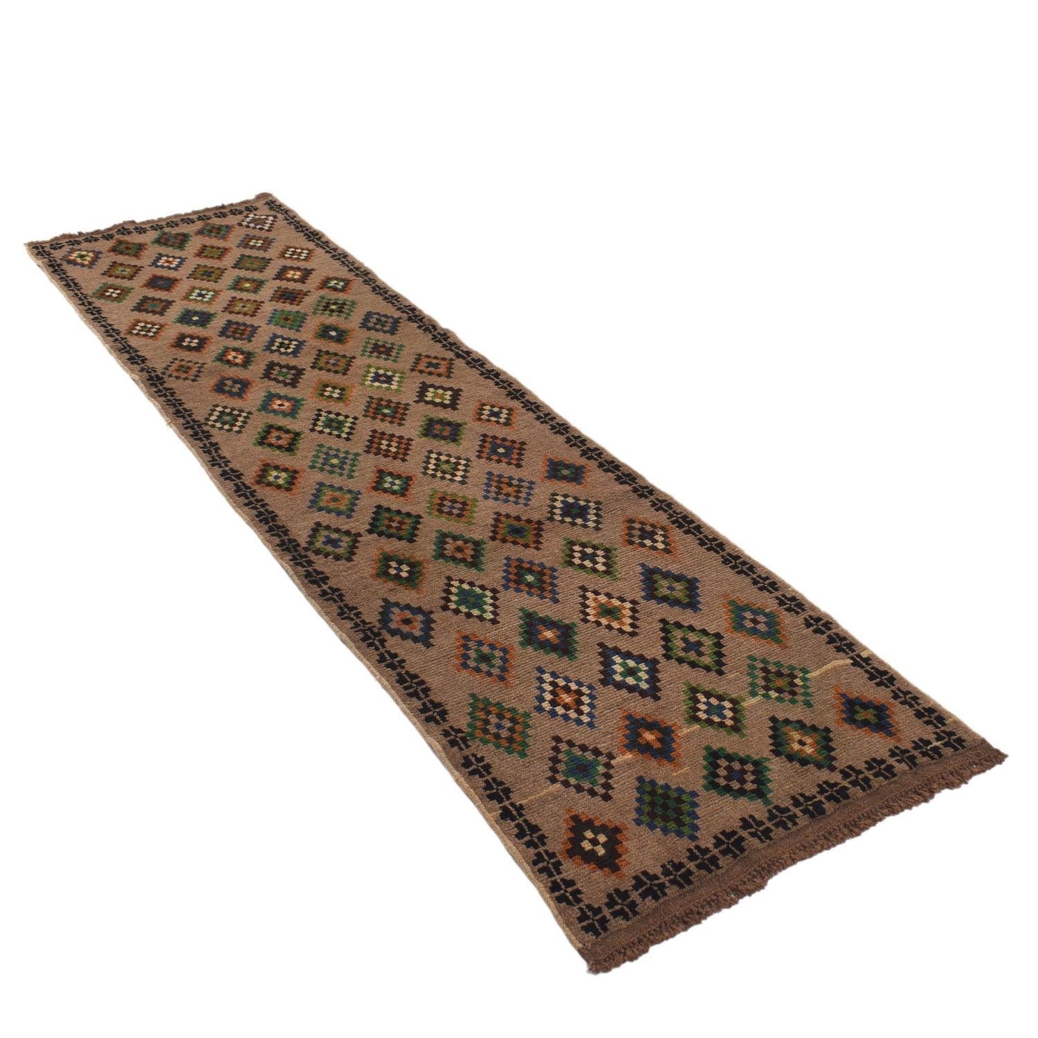 Afghan Baluchi Hallway Runner 2' 10" x 9' 6" ft / 86 x 290 cm - No. R19594