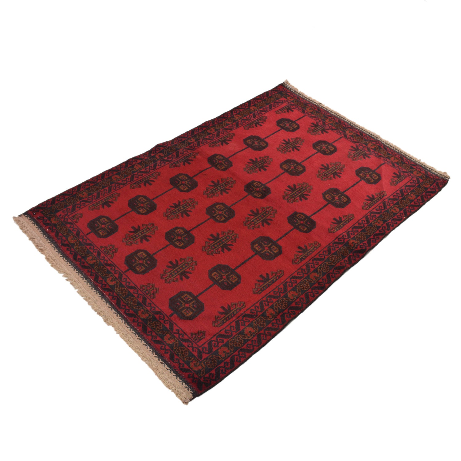 Red Baluchi Rug 3' 0" x 4' 5" ft / 92 x 135 cm - No. R19615