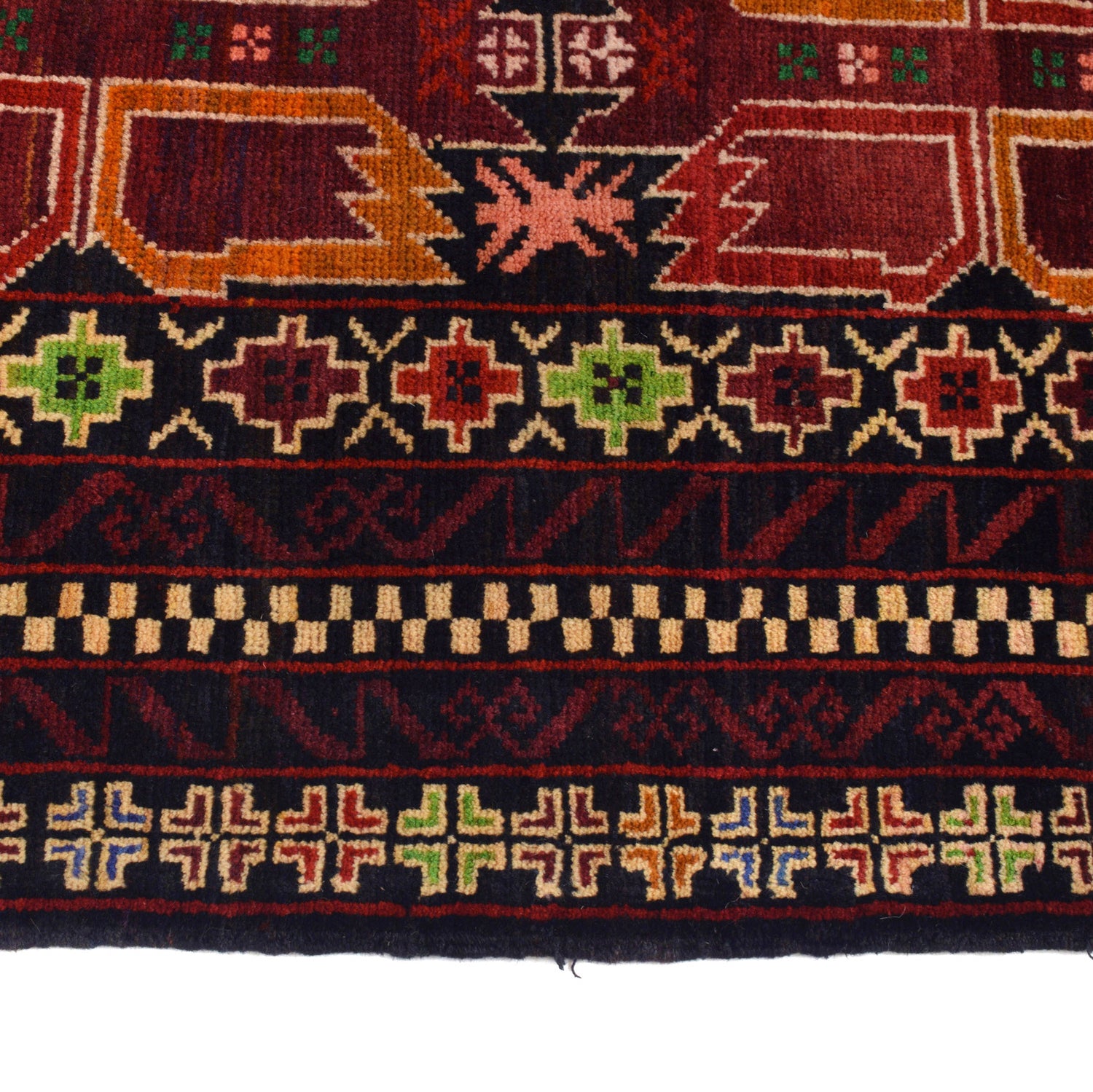 Traditional Baloch Rug 3' 11" x 6' 4" ft / 120 x 193 cm - No. R19668
