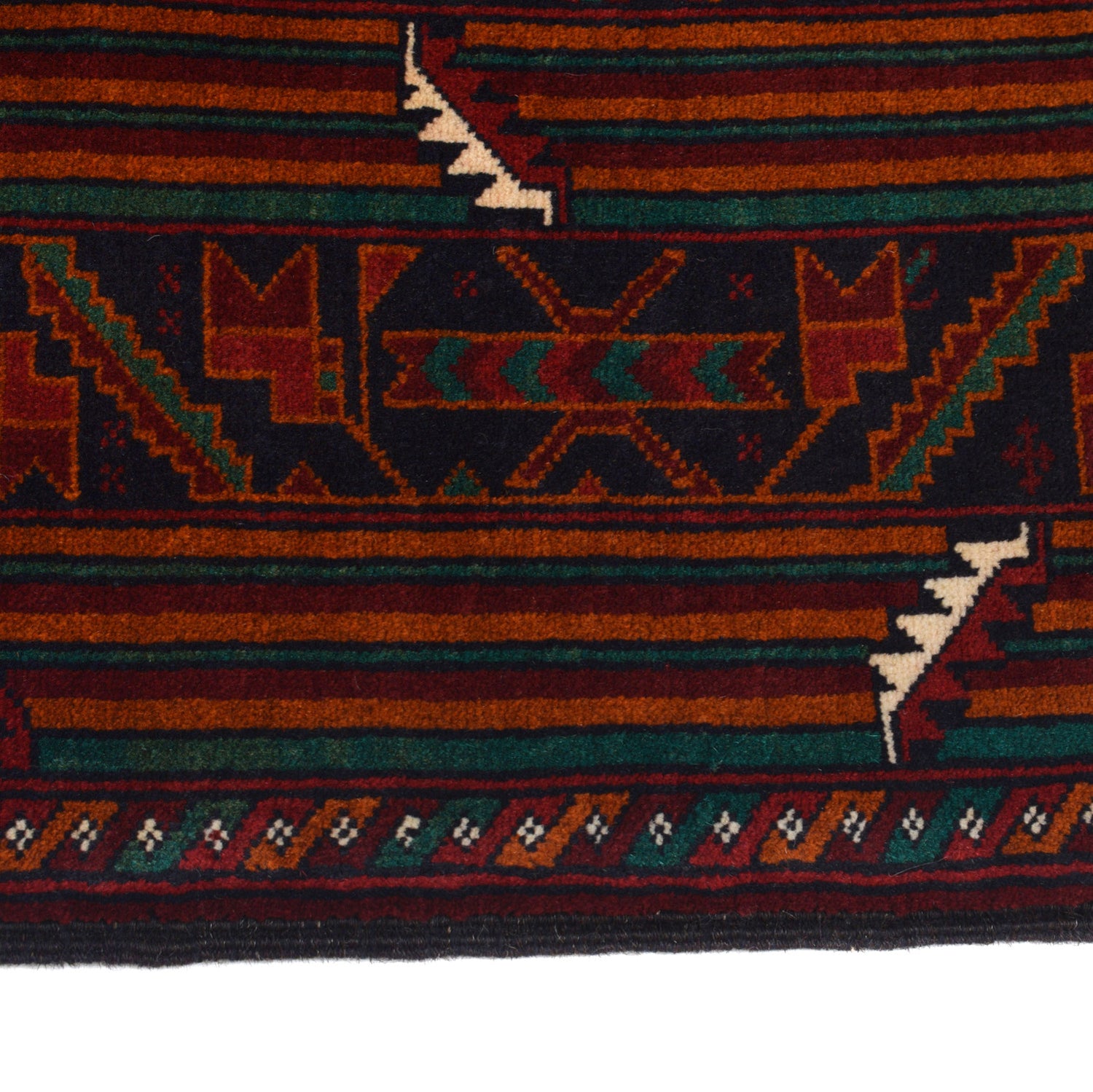 Traditional Baloch Rug 3' 10" x 6' 8" ft / 118 x 204 cm - No. R19672
