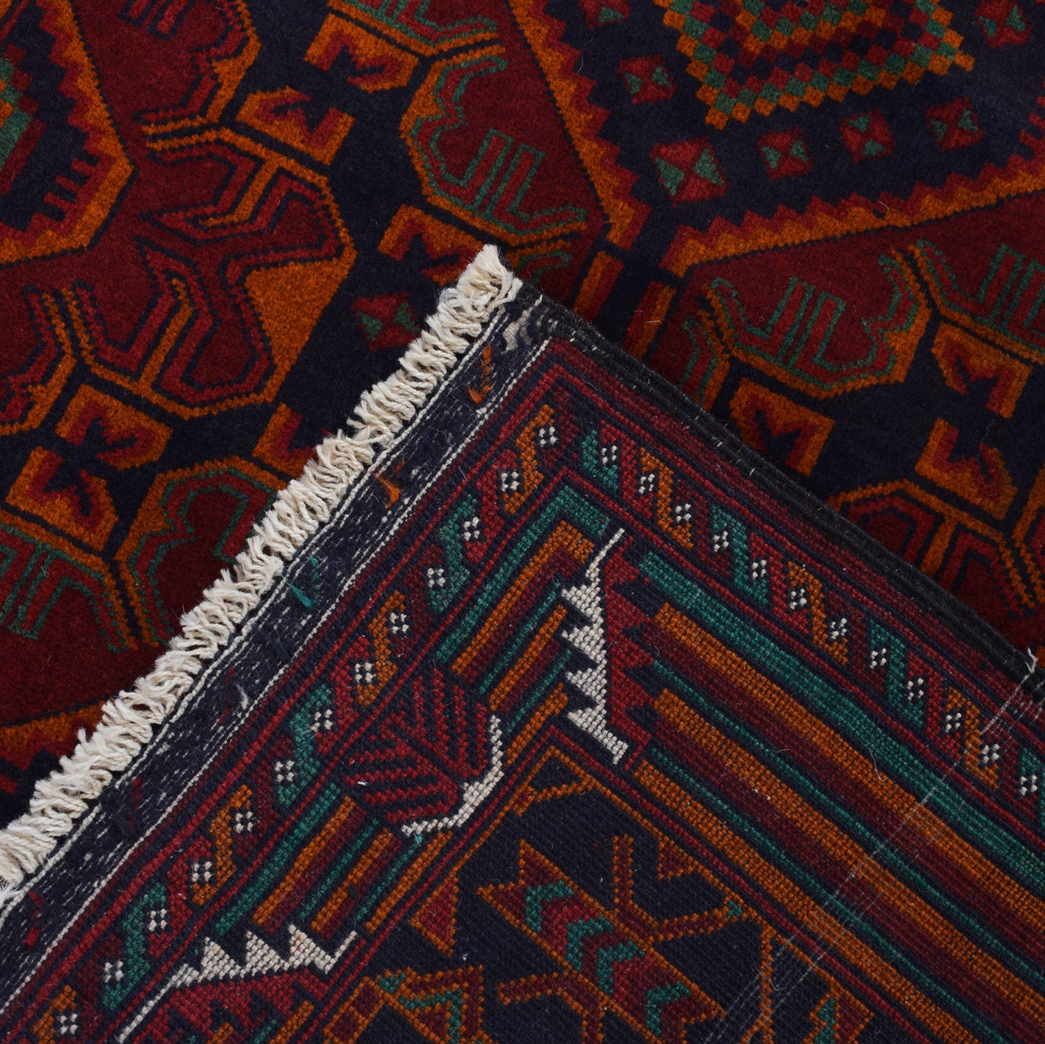 Traditional Baloch Rug 3' 10" x 6' 8" ft / 118 x 204 cm - No. R19672