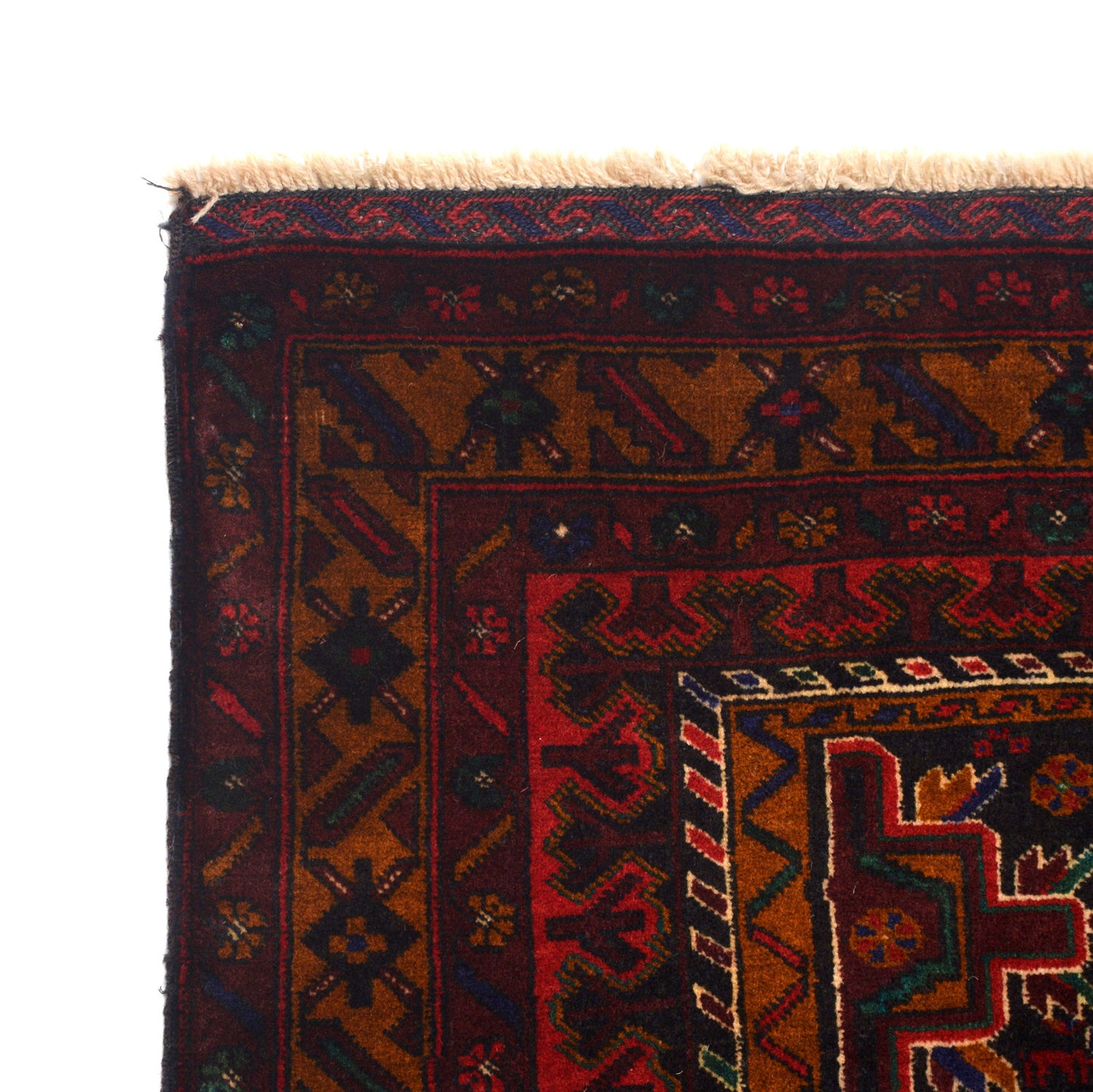 Traditional Baloch Rug 4' 2" x 6' 7" ft / 127 x 200 cm - No. R19733