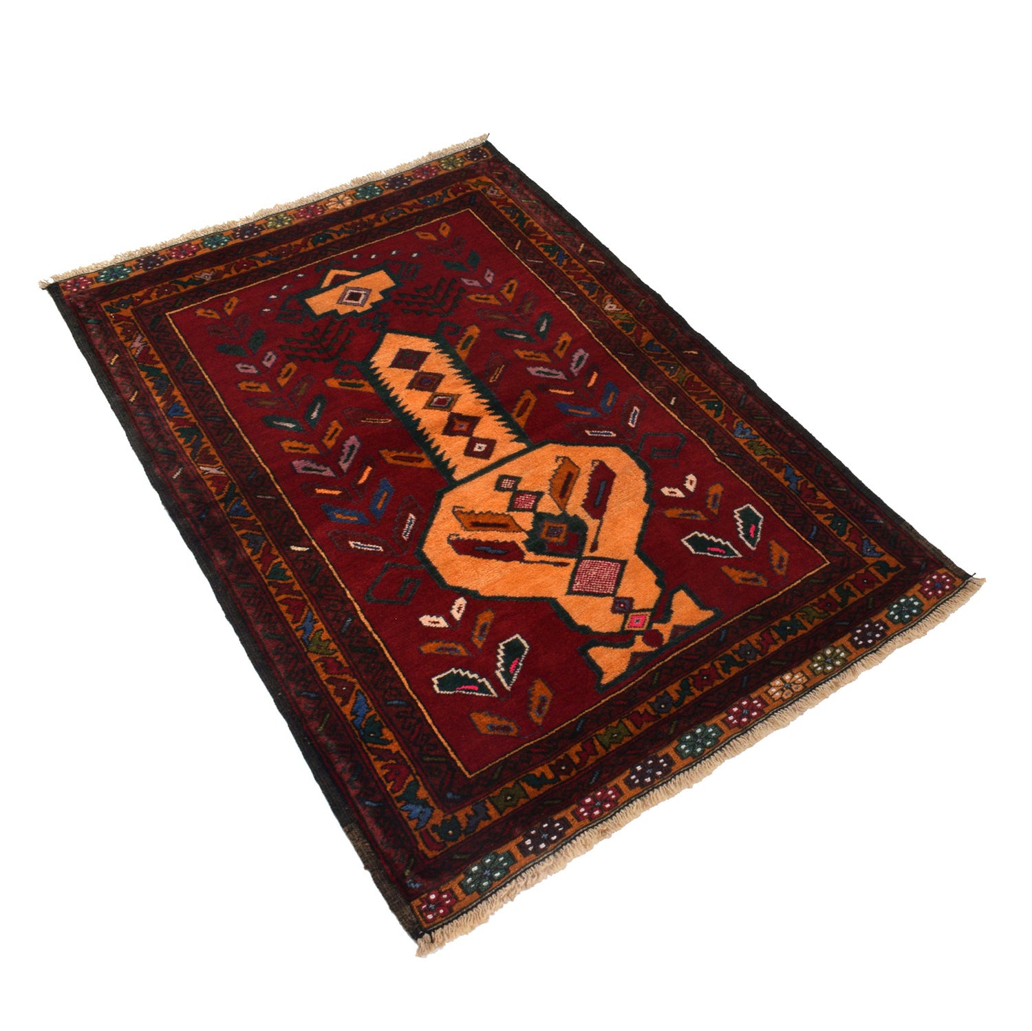 Baluch Small Size Rug 2' 9" x 4' 0" ft / 83 x 122 cm - No. R19782