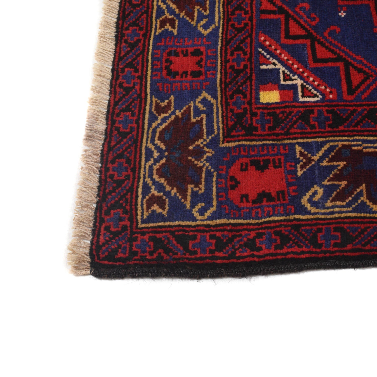 Tribal Baloch Rug 3' 11" x 6' 4" ft / 119 x 194 cm - No. R19935