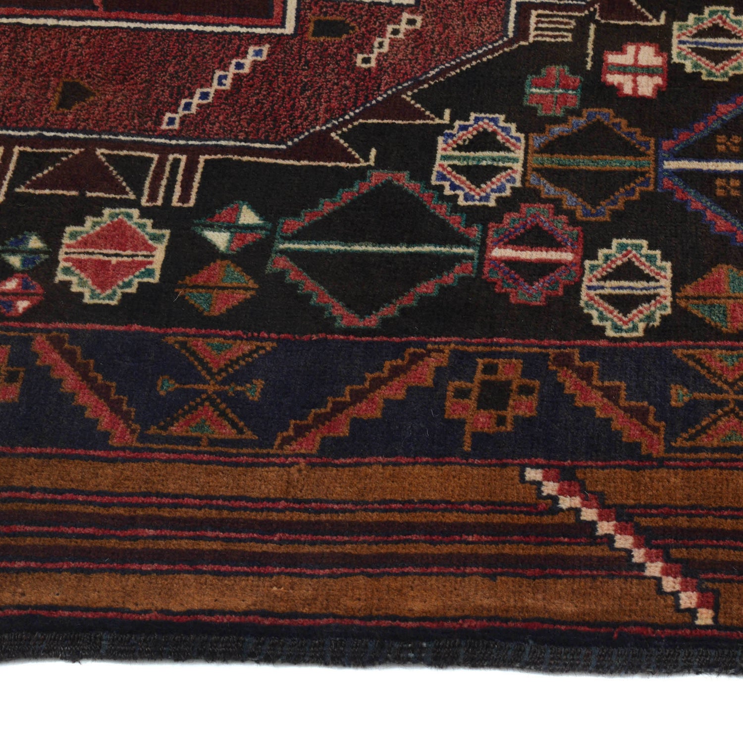Tribal Baloch Rug 3' 8" x 6' 1" ft / 111 x 186 cm - No. R19936
