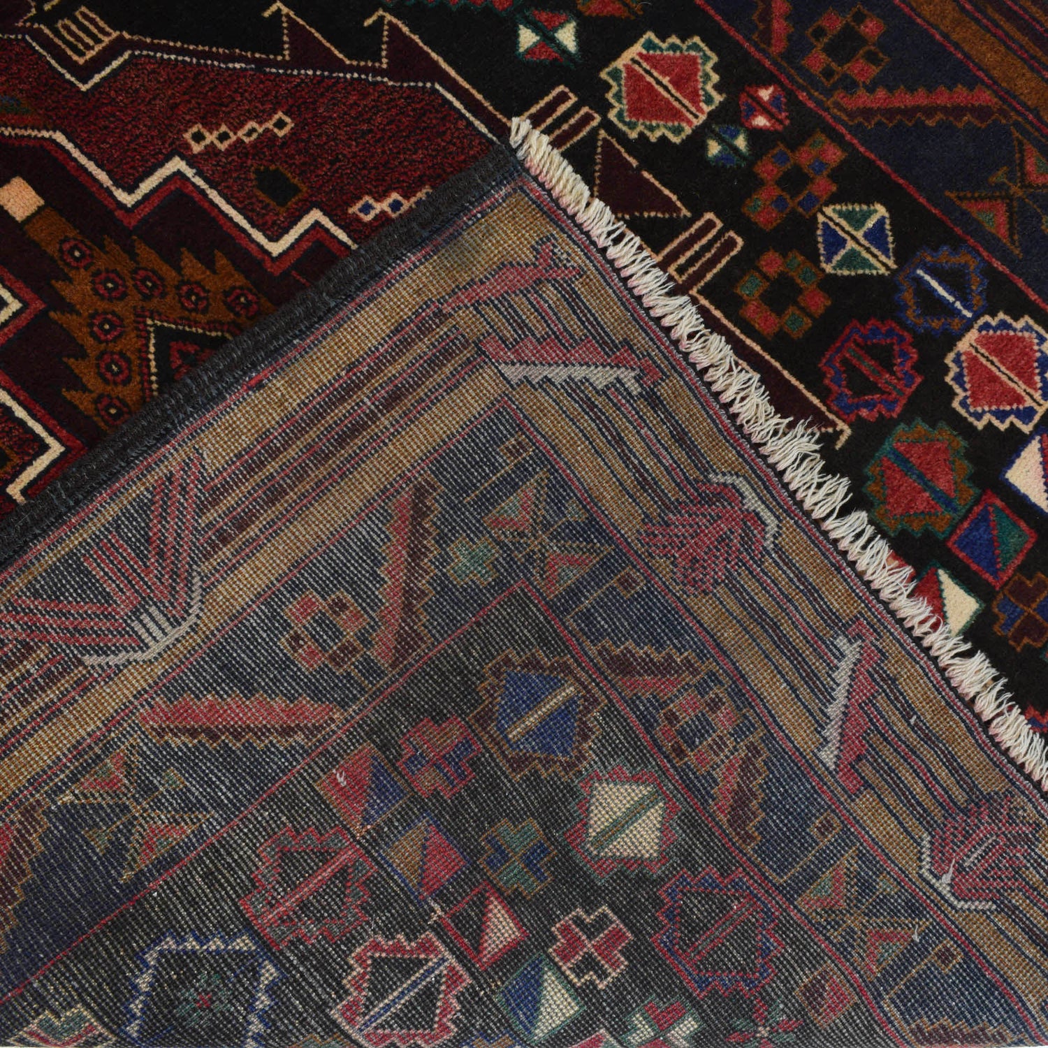 Tribal Baloch Rug 3' 8" x 6' 1" ft / 111 x 186 cm - No. R19936