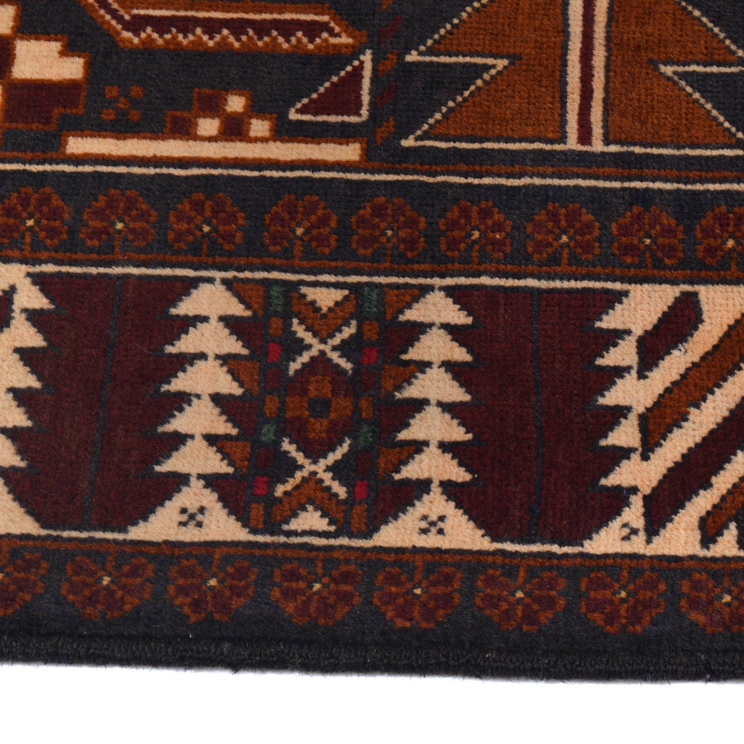 Tribal Baloch Rug 3' 5" x 6' 4" ft / 104 x 194 cm - No. R19939