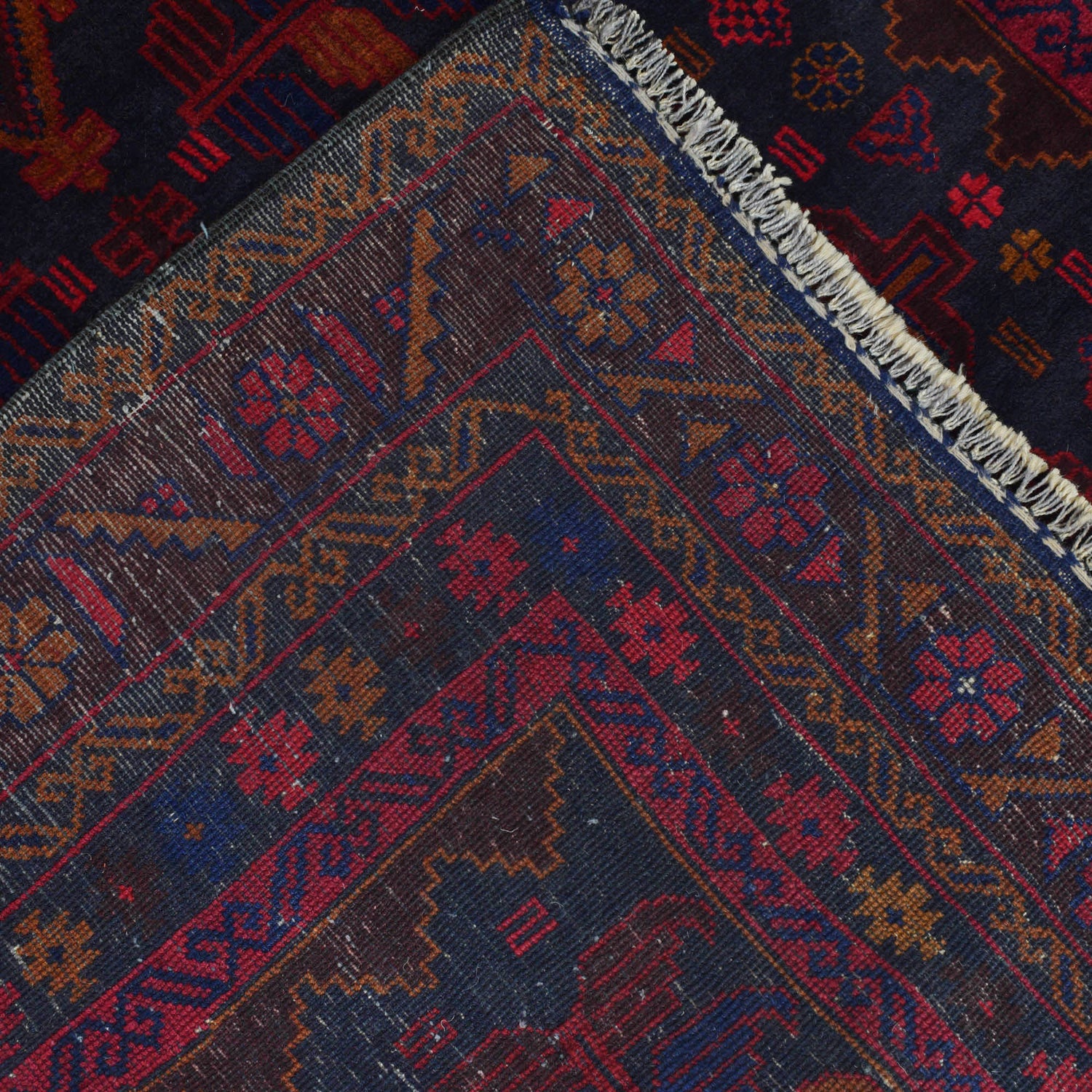 Handmade Baluchi Rug 4' 1" x 7' 3" ft / 124 x 220 cm - No. R19960