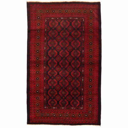 Tribal Baloch Rug 4' 1" x 6' 10" ft / 125 x 208 cm - No. R19961