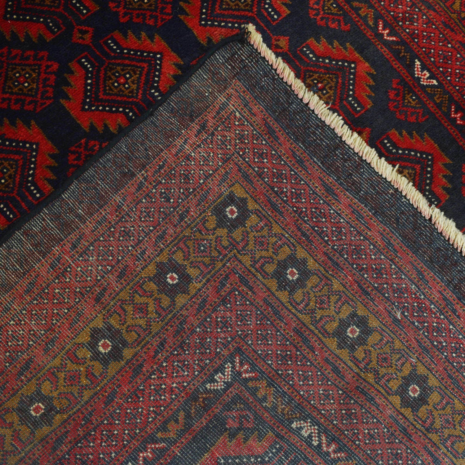 Tribal Baloch Rug 4' 1" x 6' 10" ft / 125 x 208 cm - No. R19961