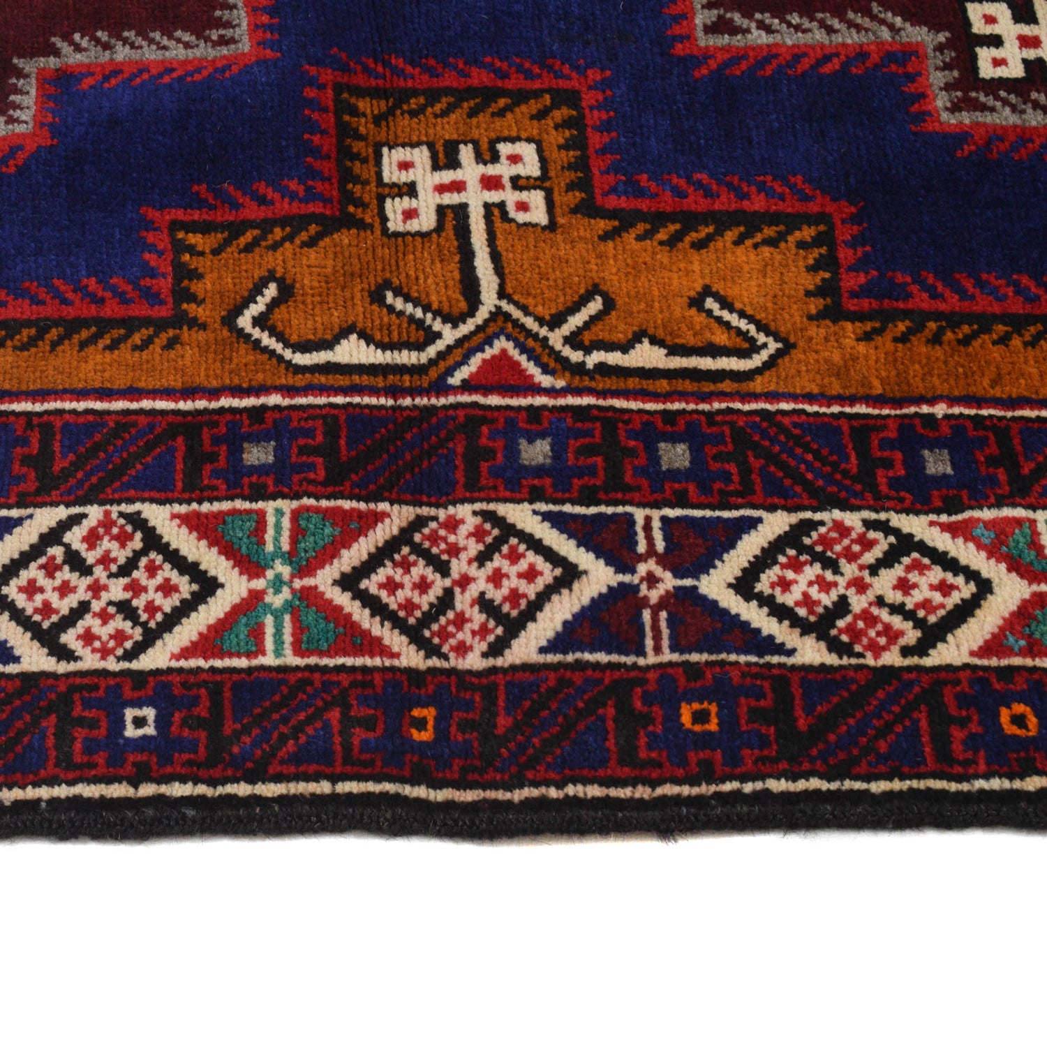 Tribal Baloch Rug 4' 0" x 6' 5" ft / 121 x 196 cm - No. R19964