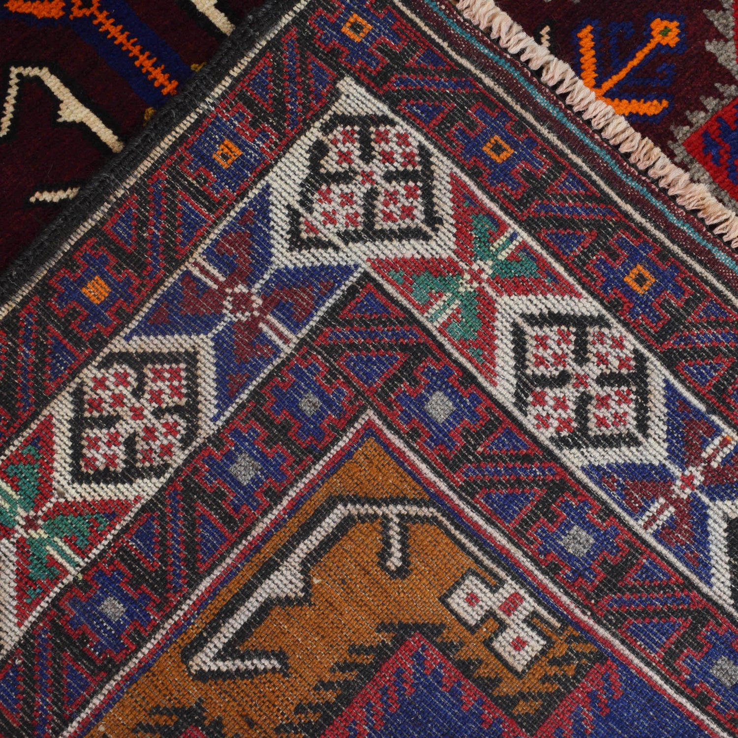 Tribal Baloch Rug 4' 0" x 6' 5" ft / 121 x 196 cm - No. R19964