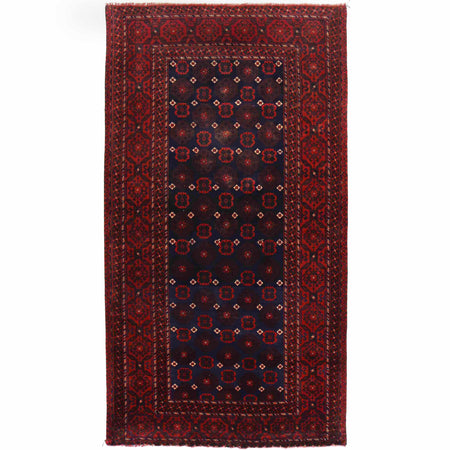 Traditional Baloch Rug 4' 2" x 7' 11" ft / 128 x 241 cm - No. R19976