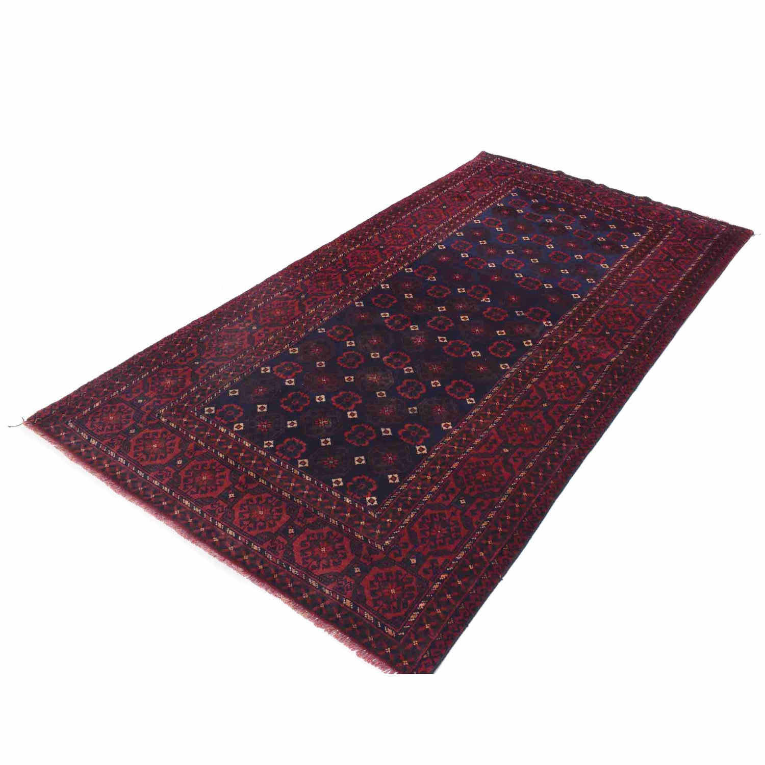 Traditional Baloch Rug 4' 2" x 7' 11" ft / 128 x 241 cm - No. R19976