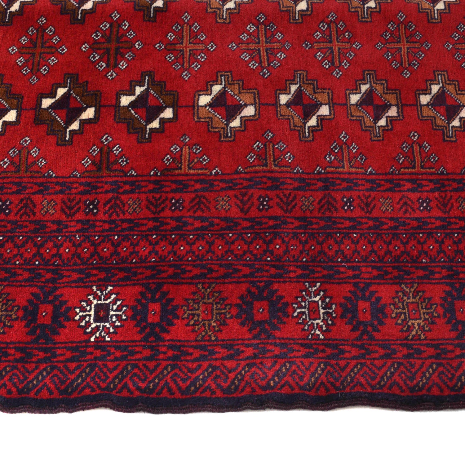 Tribal Baloch Rug 4' 2" x 5' 5" ft / 128 x 164 cm - No. R19978