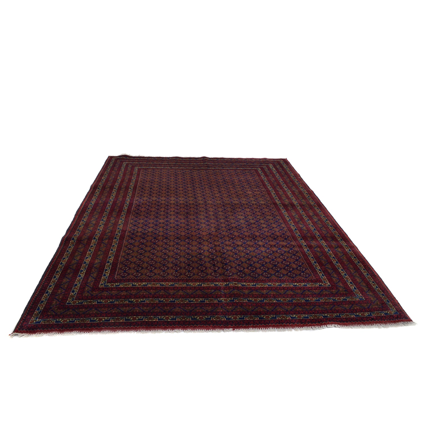 Oriental Handmade Khoja Roshnai Rug 6' 7" x 9' 5" ft / 200 x 286 cm - No. R21348