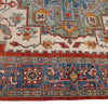 Ivory Color Heriz Design Rug 5' 1" x 6' 8" ft / 156 x 202 cm - No. R21356