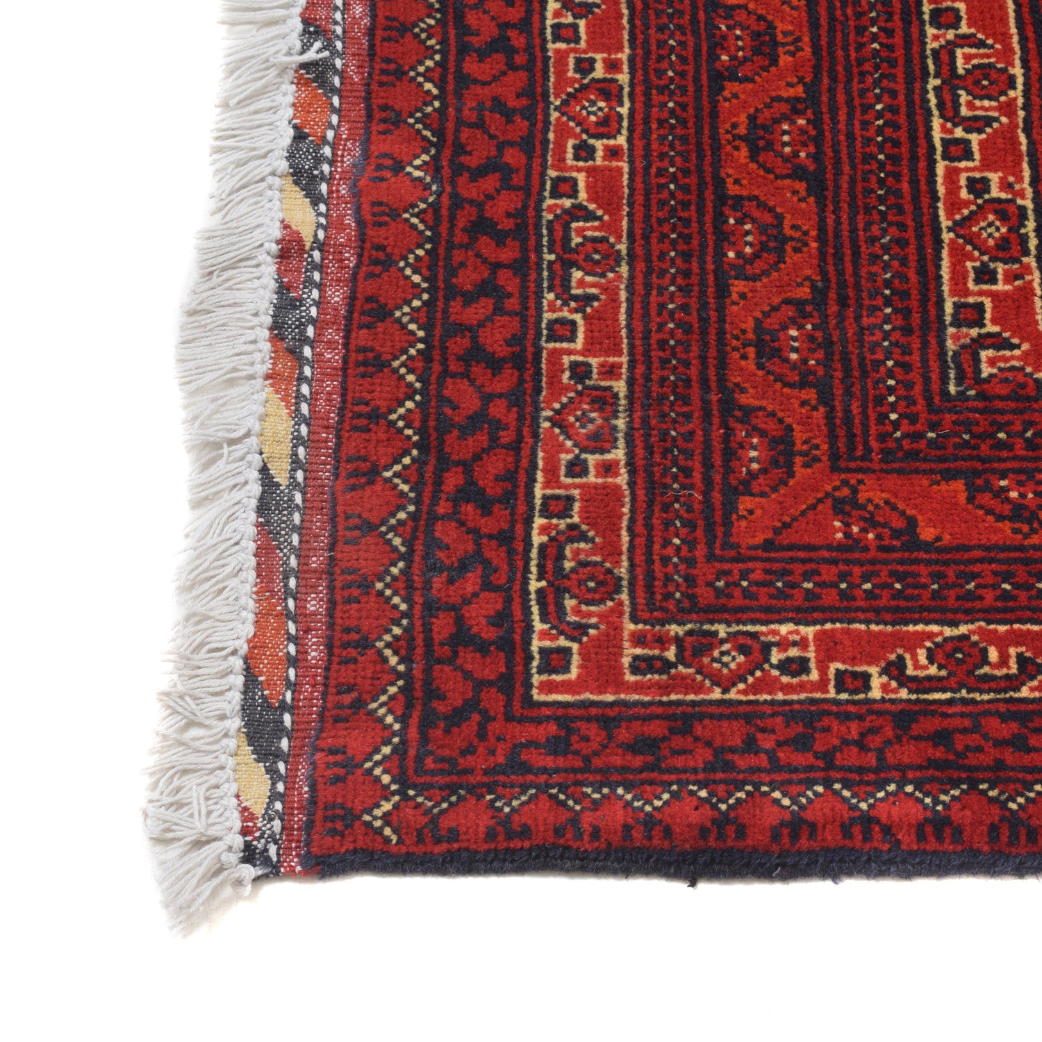Deep Red Color Khoja Roshnai Area Rug 5' 0" x 6' 6" ft / 153 x 198 cm - No. R21453