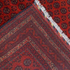 Deep Red Color Khoja Roshnai Area Rug 5' 0" x 6' 6" ft / 153 x 198 cm - No. R21453