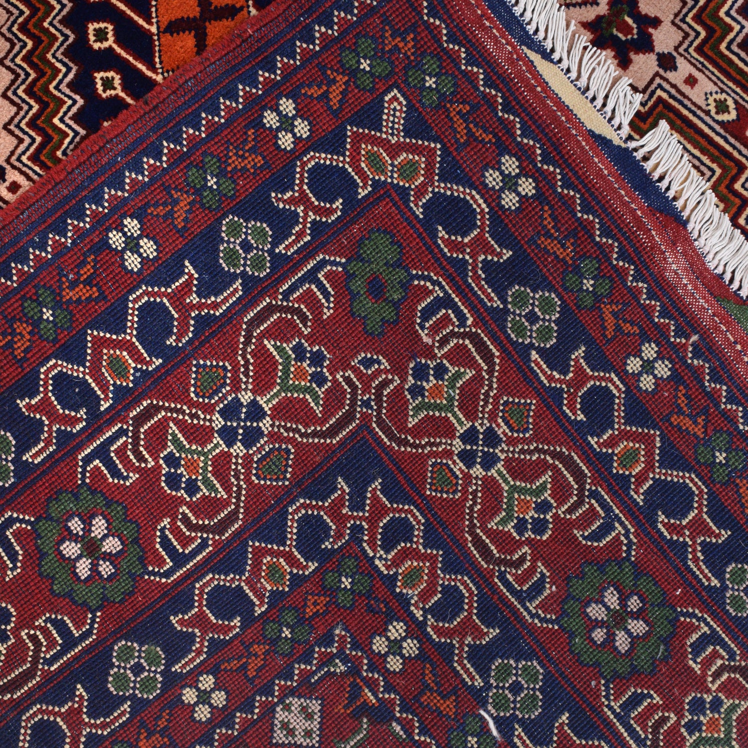 Handmade Oriental Area Rug 6' 8" x 9' 4" ft / 202 x 284 cm - No. R21459