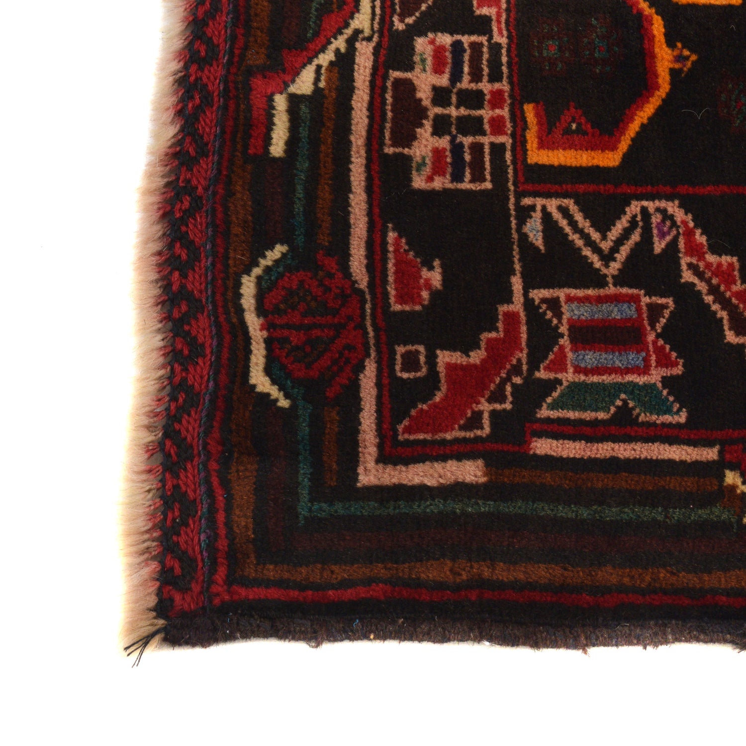 Hand Knotted Baluchi Rug 2' 11" x 4' 7" ft / 89 x 140 cm - No. R21493