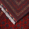 Rich Burgundy Color Khoja Roshnai Area Rug 5' 0" x 6' 6" ft / 153 x 198 cm - No. R21493