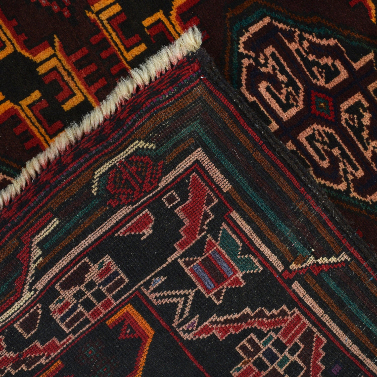 Hand Knotted Baluchi Rug 2' 11" x 4' 7" ft / 89 x 140 cm - No. R21493