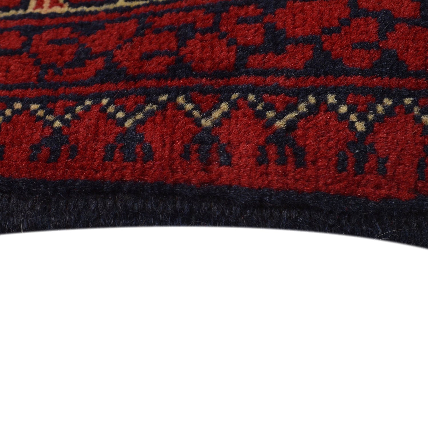 Rich Burgundy Color Khoja Roshnai Area Rug 5' 0" x 6' 6" ft / 153 x 198 cm - No. R21493