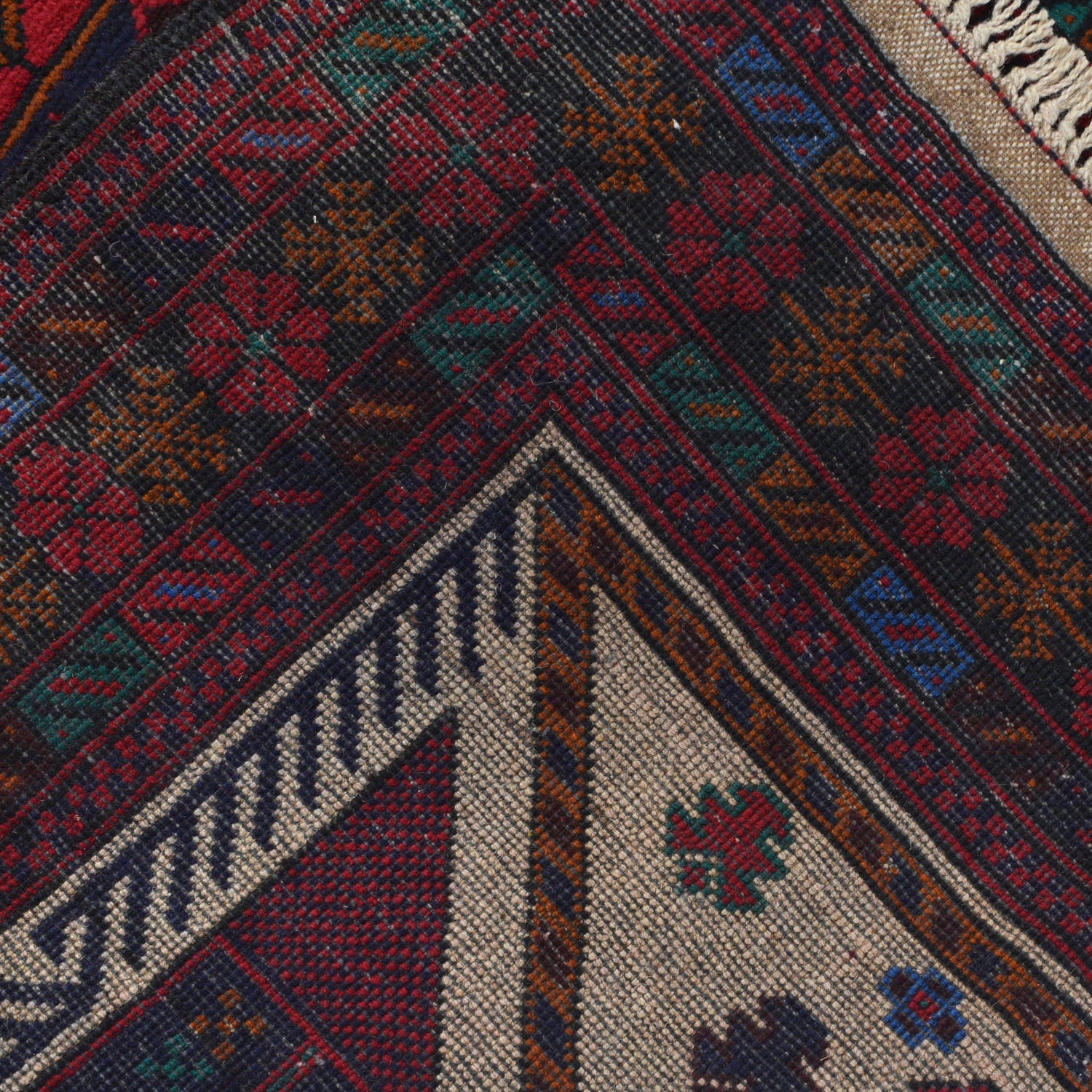 Hand Knotted Prayer Rug 3' 0" x 5' 2" ft / 92 x 157 cm - R21512