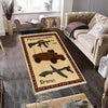 Afghan War Rug – Military Design 2' 10" x 3' 11" ft / 86 x 120 cm - No. R21584