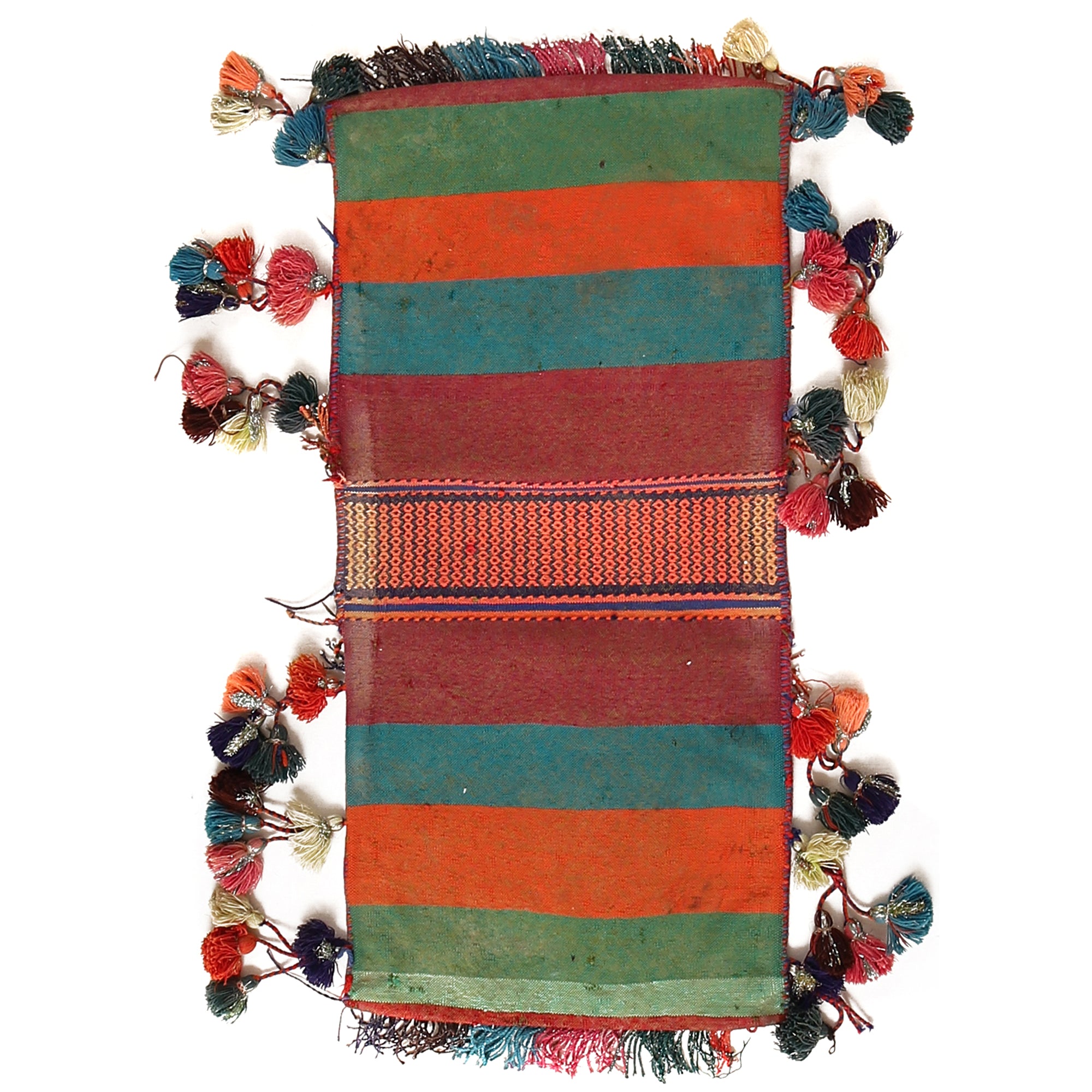 Tribal Baluch Saddle Bag Area Rug 1' 4" x 2' 9" ft / 40 x 83 cm - No. R21683