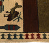 Hand-Knotted Afghan War Carpet 2' 7" x 3' 9" ft / 80 x 115 cm - No. R21693