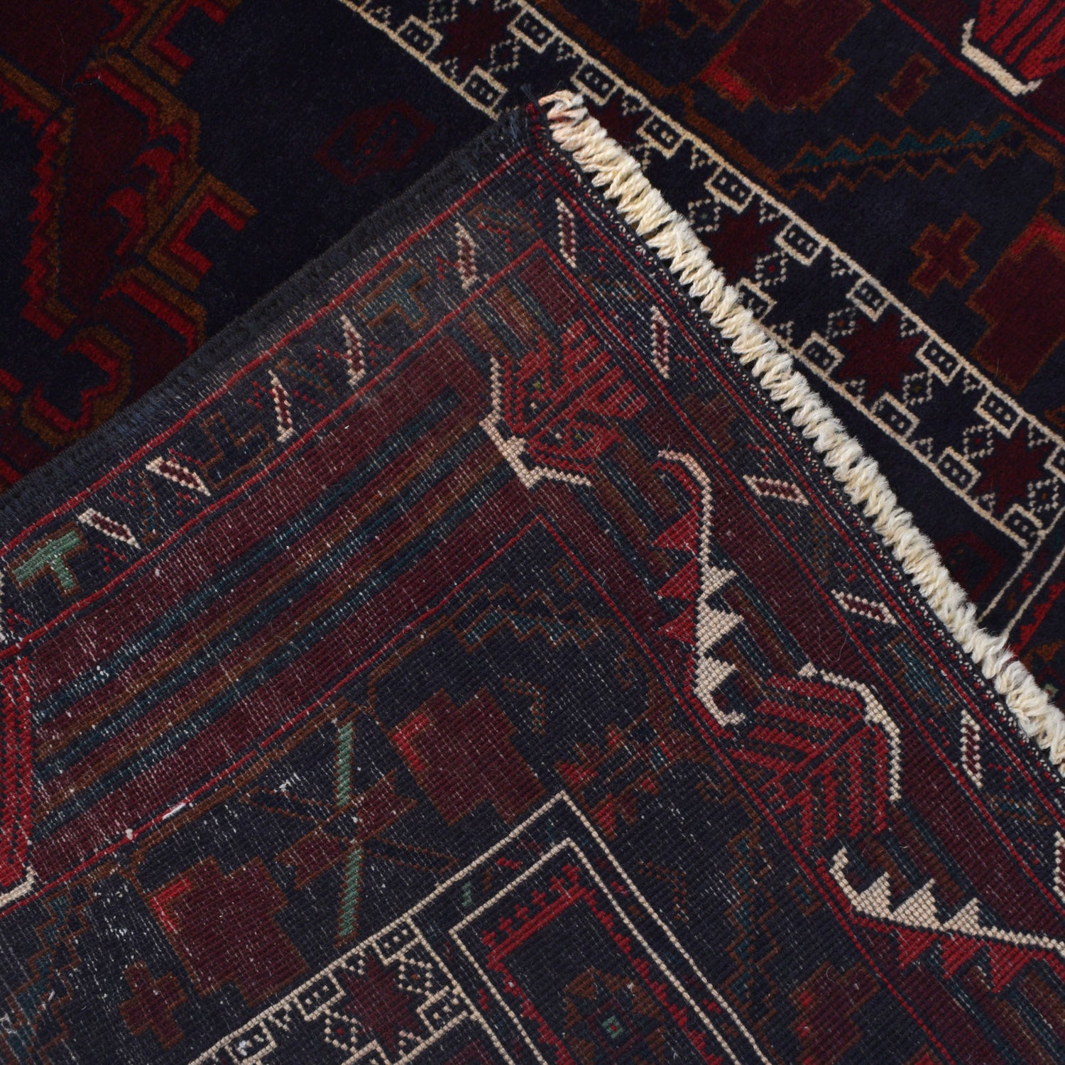 Hand Knotted Prayer Rug 3' 3" x 4' 4" ft / 98 x 133 cm - R21990