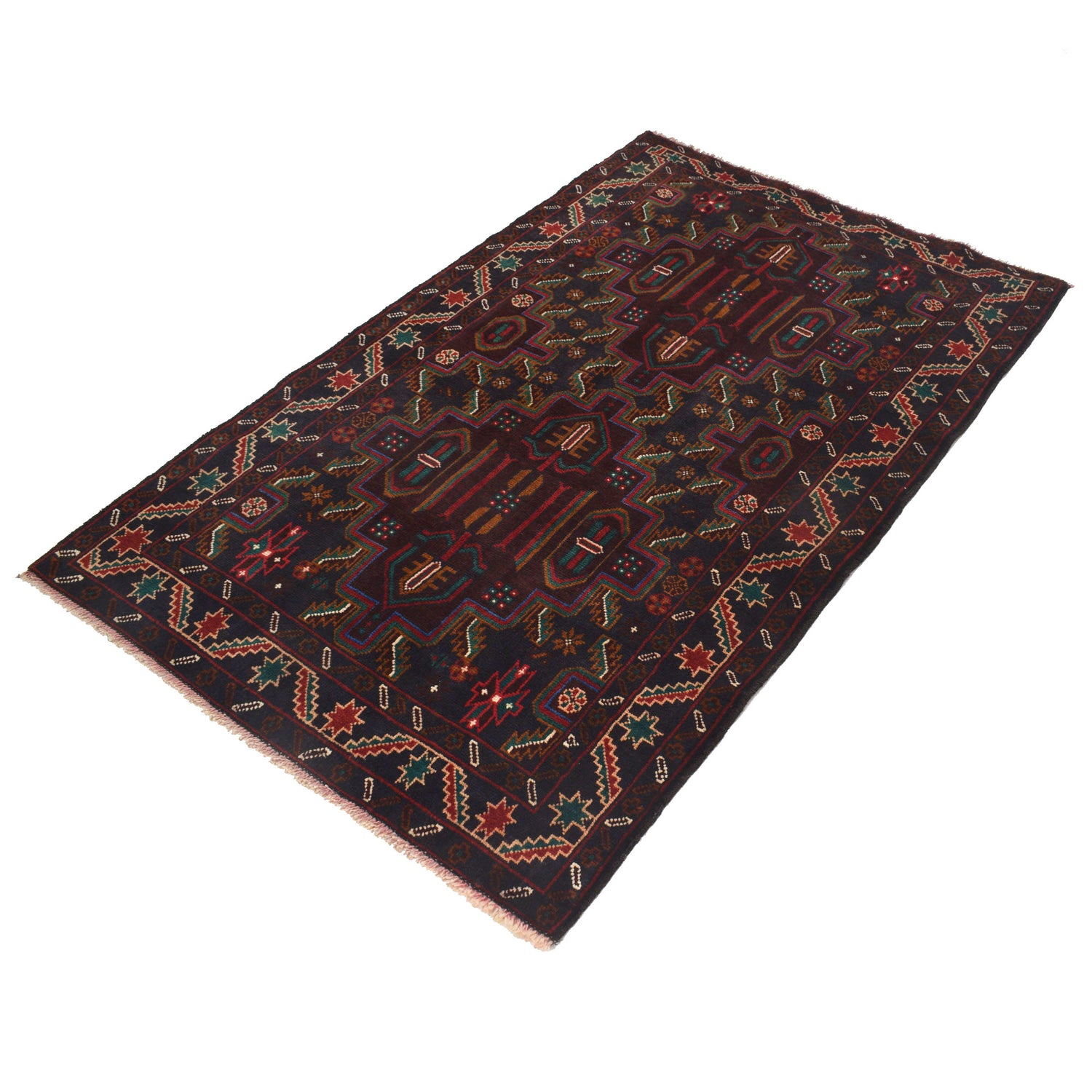 Baluch Small Size Rug 3' 3" x 5' 1" ft / 99 x 155 cm - No. R21992