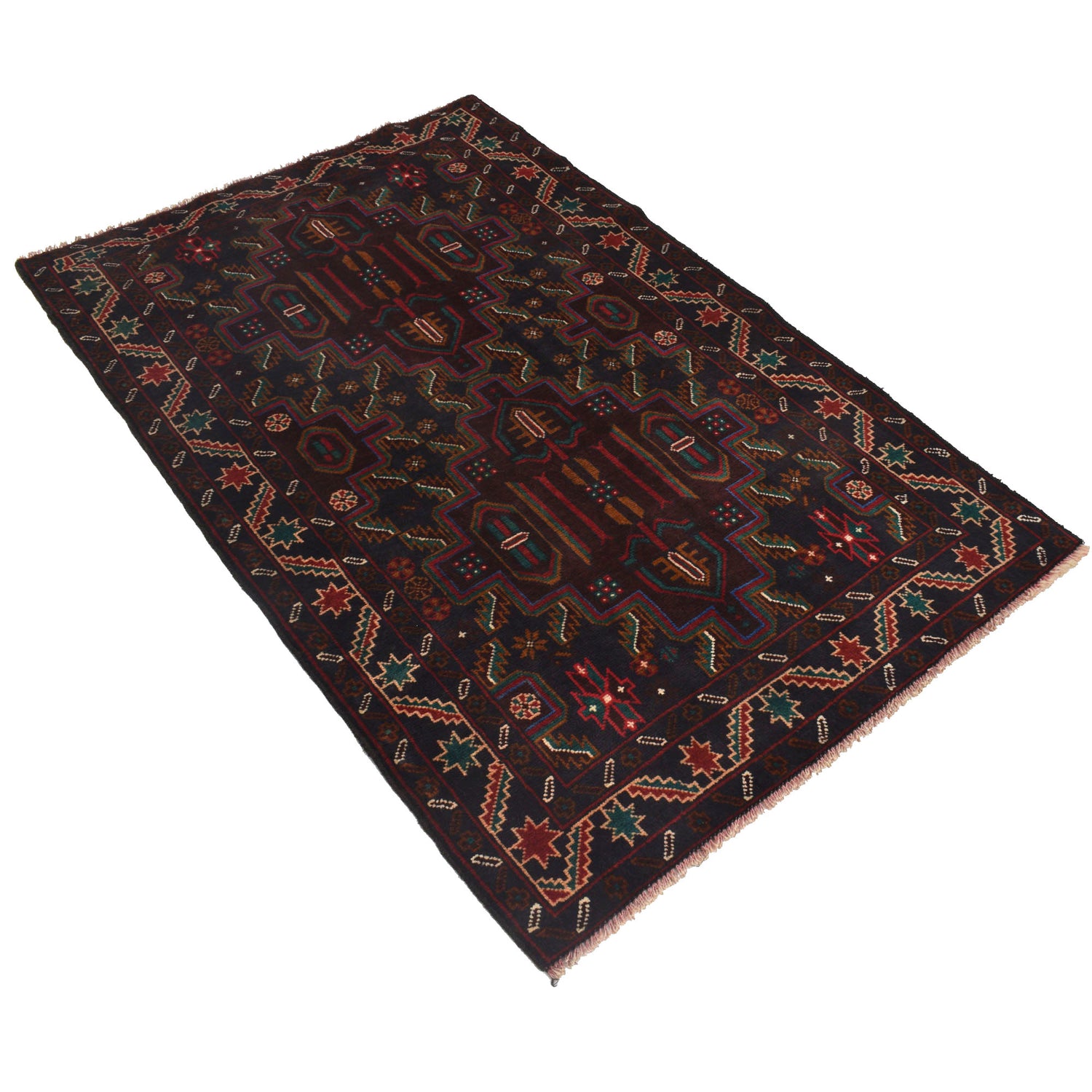 Baluch Small Size Rug 3' 3" x 5' 1" ft / 99 x 155 cm - No. R21992