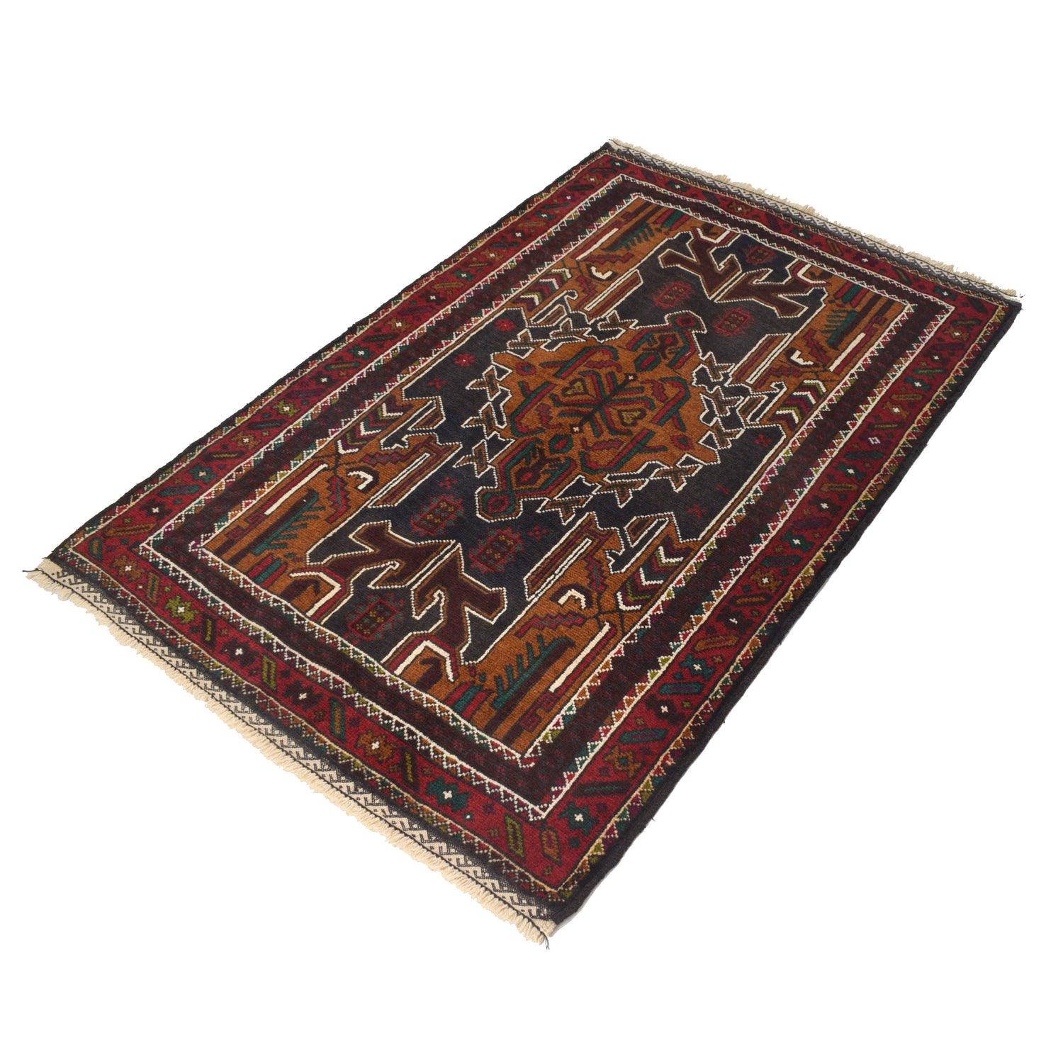 Baluch Small Size Rug 3' 1" x 4' 10" ft / 94 x 146 cm - No. R21993